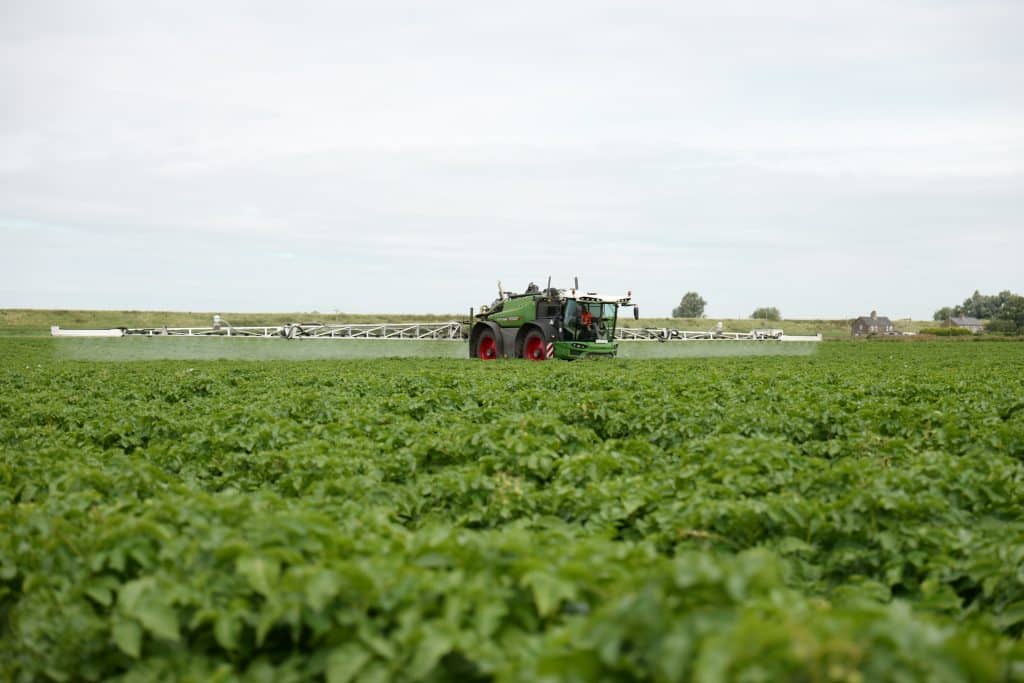 The Fendt Rogator 655, 6,000-litre 36m sprayer owned by J Gilbert & Son farm