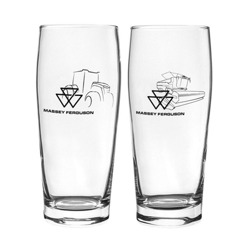 Set of 2 Massey Ferguson Beer Glasses