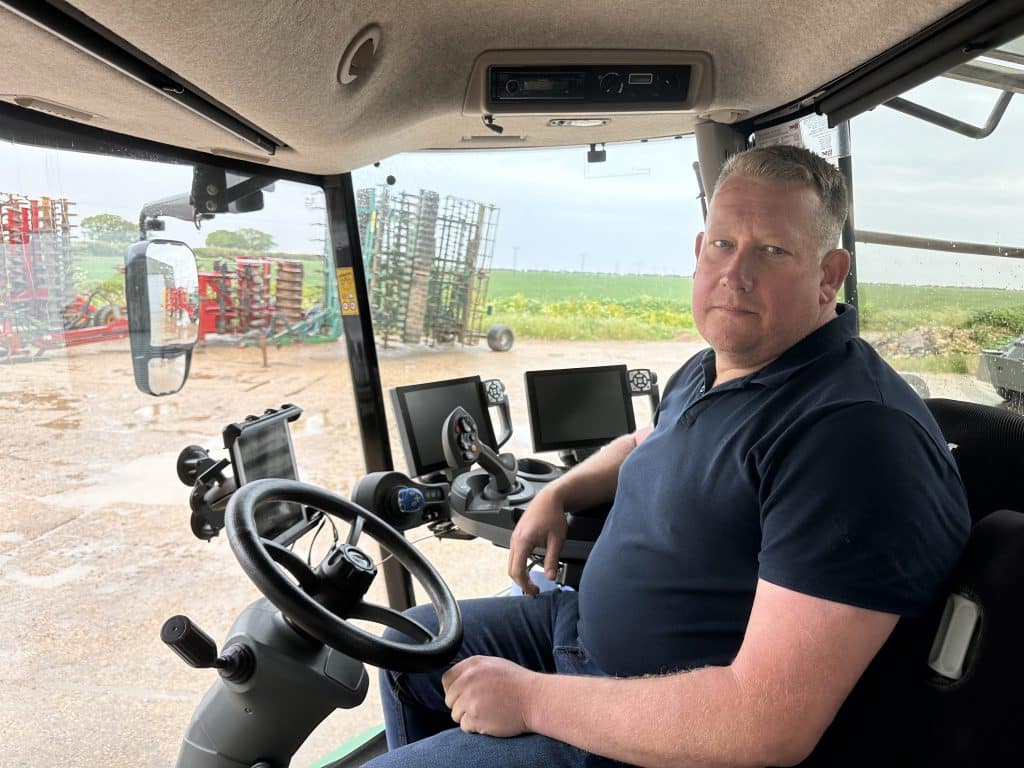 Main Sprayer Operator, Kevin Williams (pictured) says that the Rogator cab is exceptionally comfortable, with user-friendly technology and controls.