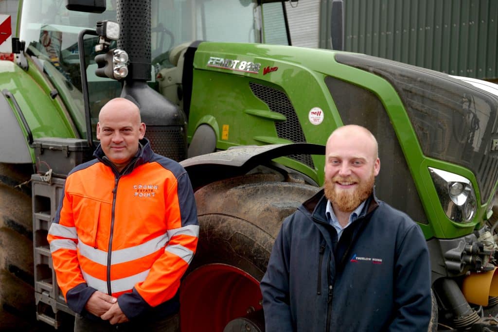 Farm Manager Michael Balls and Technologies Specialist Kris Clarke