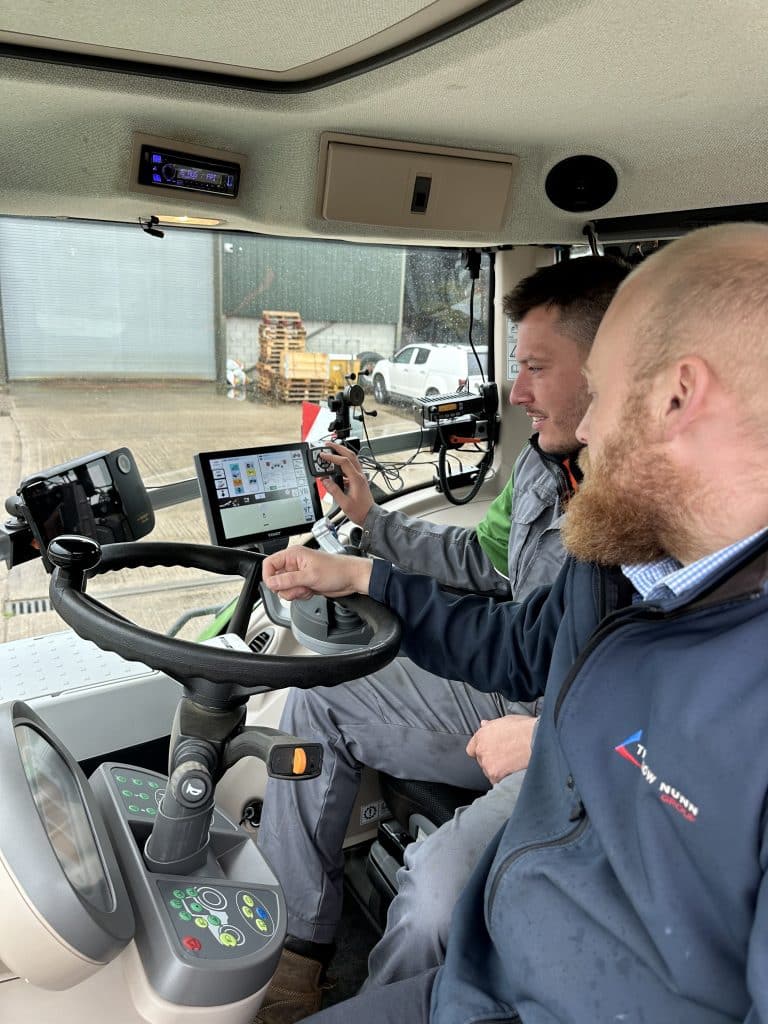 Fendt operator at Crown Point Estate, Tom Wilson