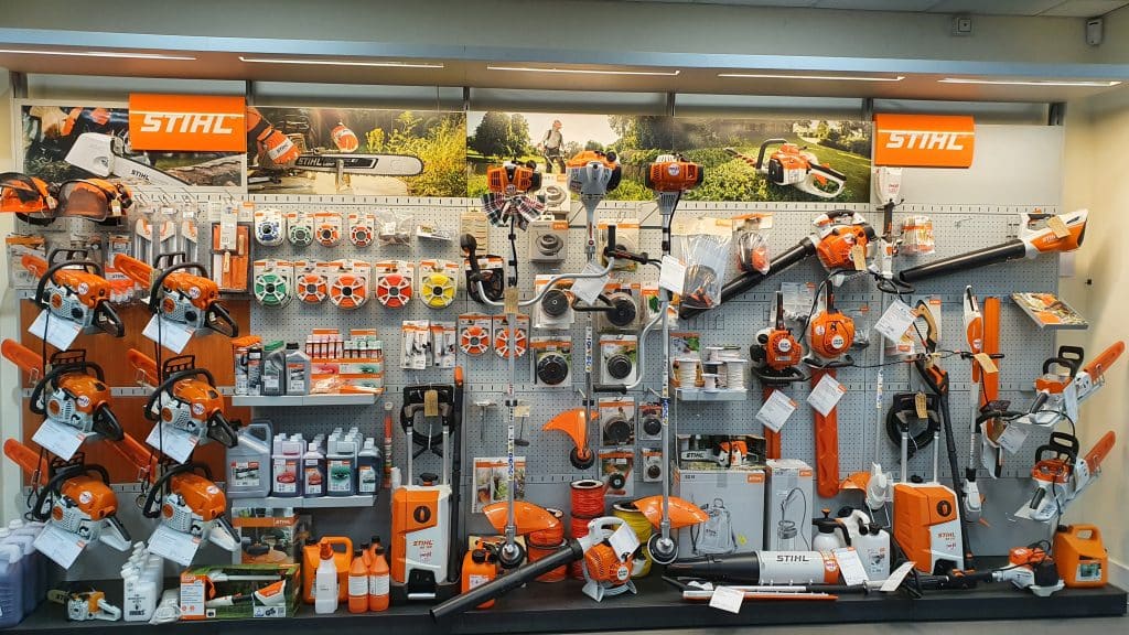 Stihl display at TNS Littleport store
