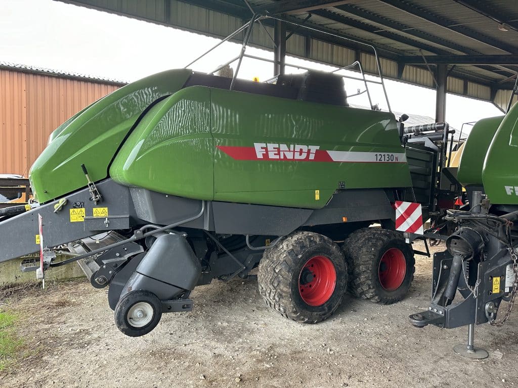 Fendt large square balers at Legge Farms in Cambridgeshire