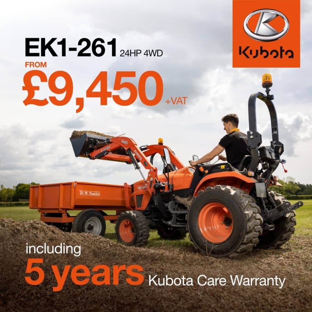 Kubota EK1-261 Compact Tractor Offer at TNS
