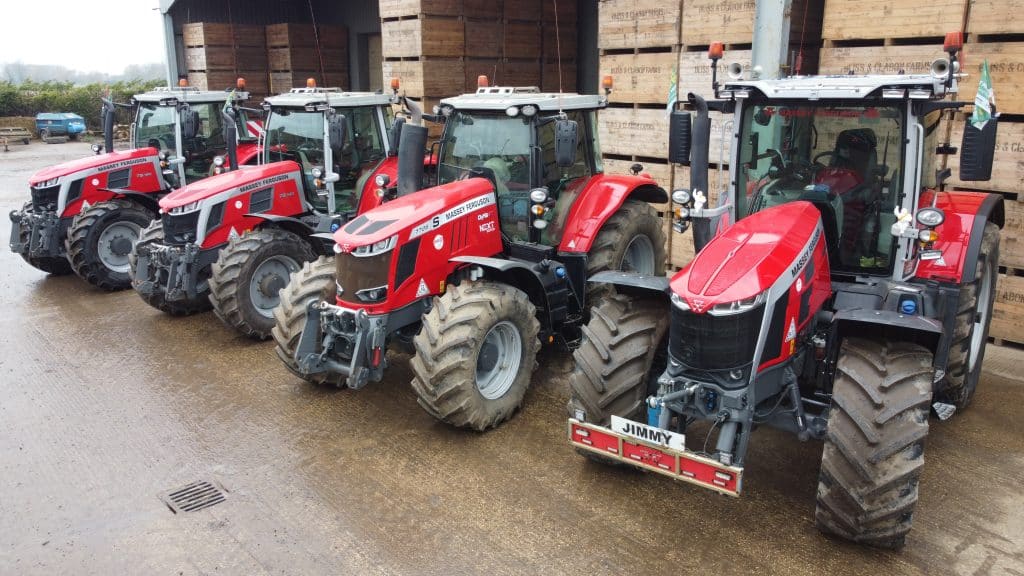 Massey Ferguson fleet at H G Bliss Farms