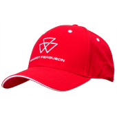 Massey Ferguson White Logo Red Cap for farmers and enthusiasts