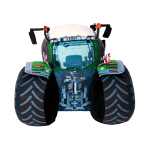 Fendt Plush Tractor Toy Back