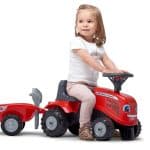 Massey Ferguson Ride-On with Trailer and Accessories
