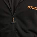 STIHL logo hoodie jacket - black with zipper