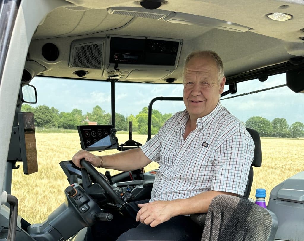 Kevin says that the Valtra cab comfort is the best that they have experienced.