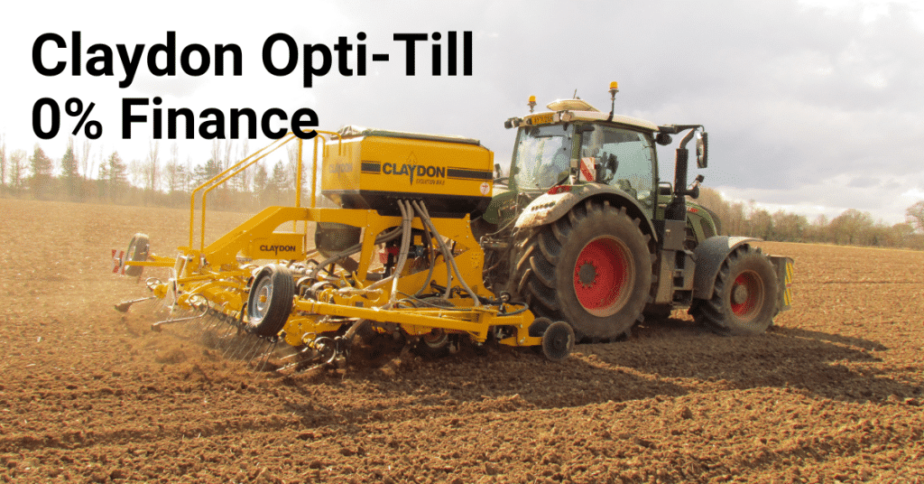 TNS, your authorised Claydon equipment dealer, is pleased to offer 0% finance on selected new Claydon Drills & Cultivators