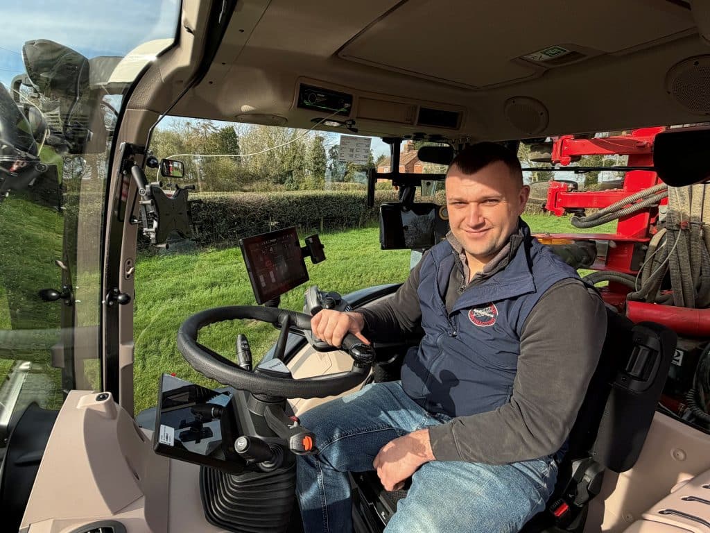 Ben Dunning says the Fendt cab is excellent, and FendtONE controls are easy to set-up and use.