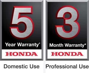 ock-solid warranty for domestic and professional Honda mowers