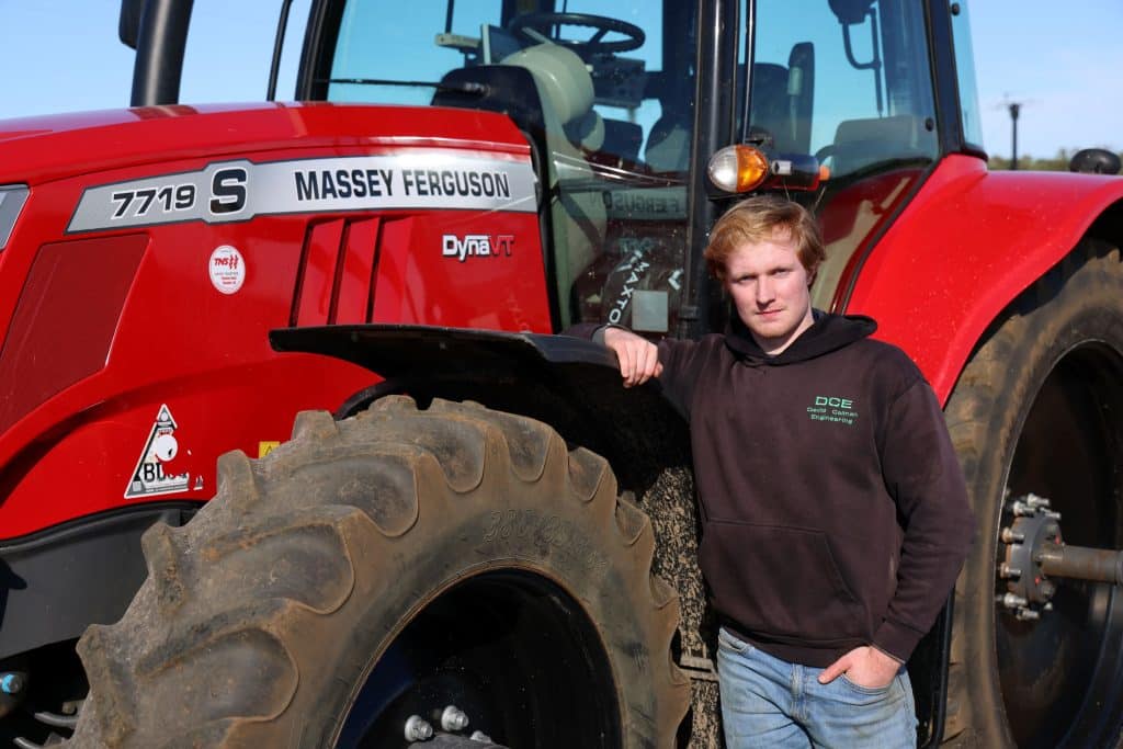 Macauley Smith is the main user of the MF 7719 S Dyna-VT. He says the cab is spacious and comfortable, the controls are easy to use and the ability to adjust most systems and settings from the seat is a big advantage.