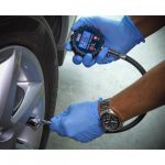 Sealey Digital Tyre Pressure Gauge with Twin Push-On Connector