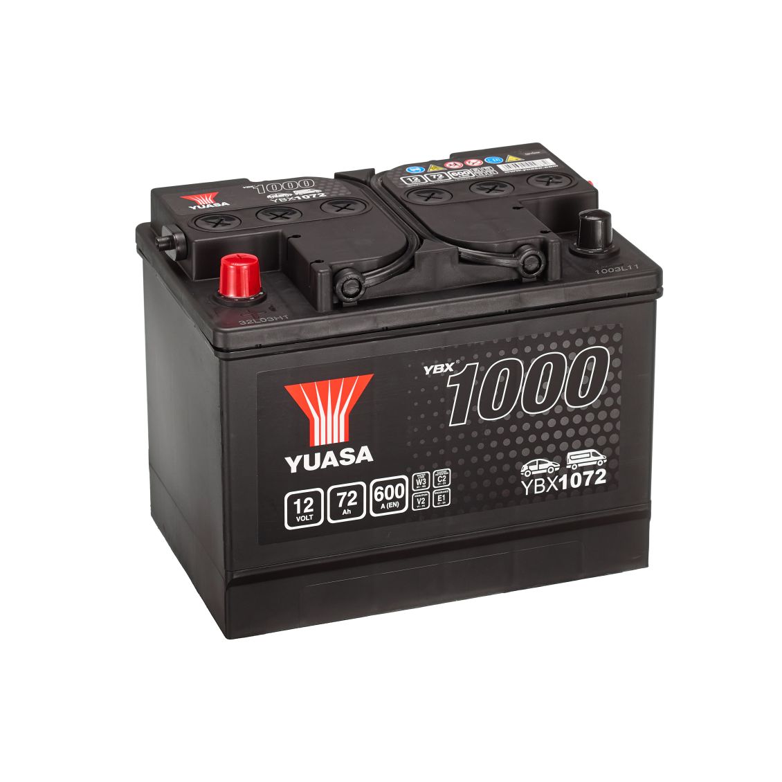 Yuasa YBX1072 Battery 12V 72Ah 600A