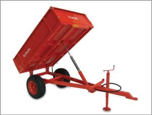 Kubota 2T tipping trailer