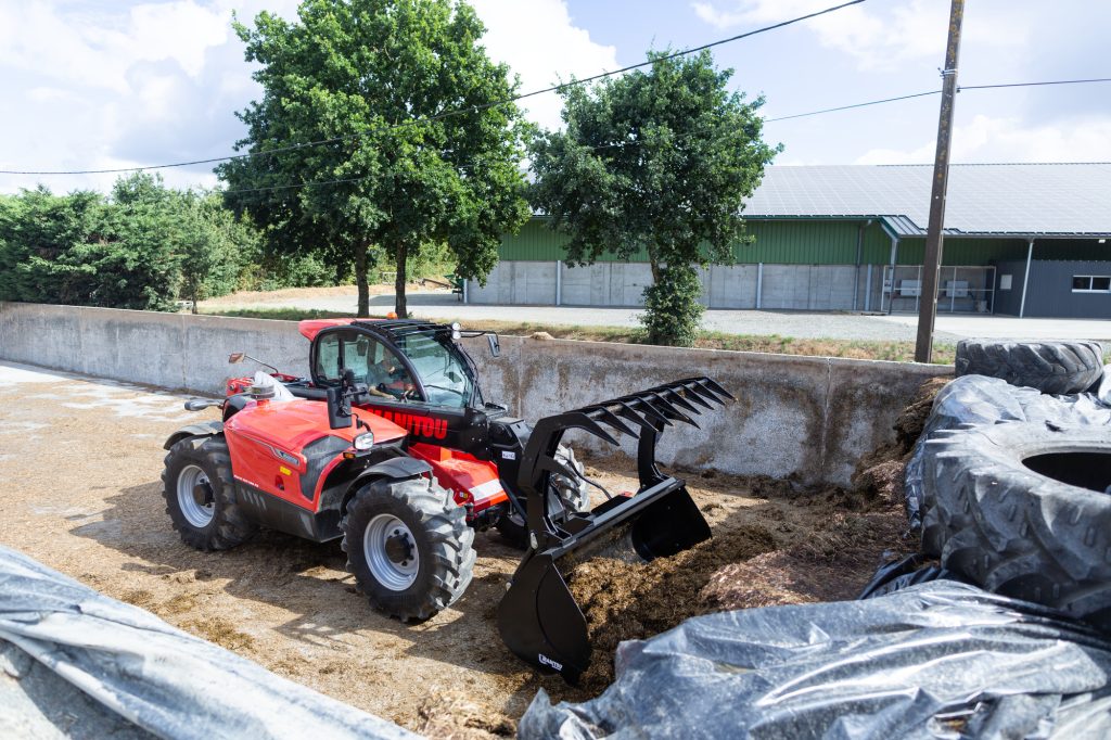 Manitou MLT telehandler on a farm
