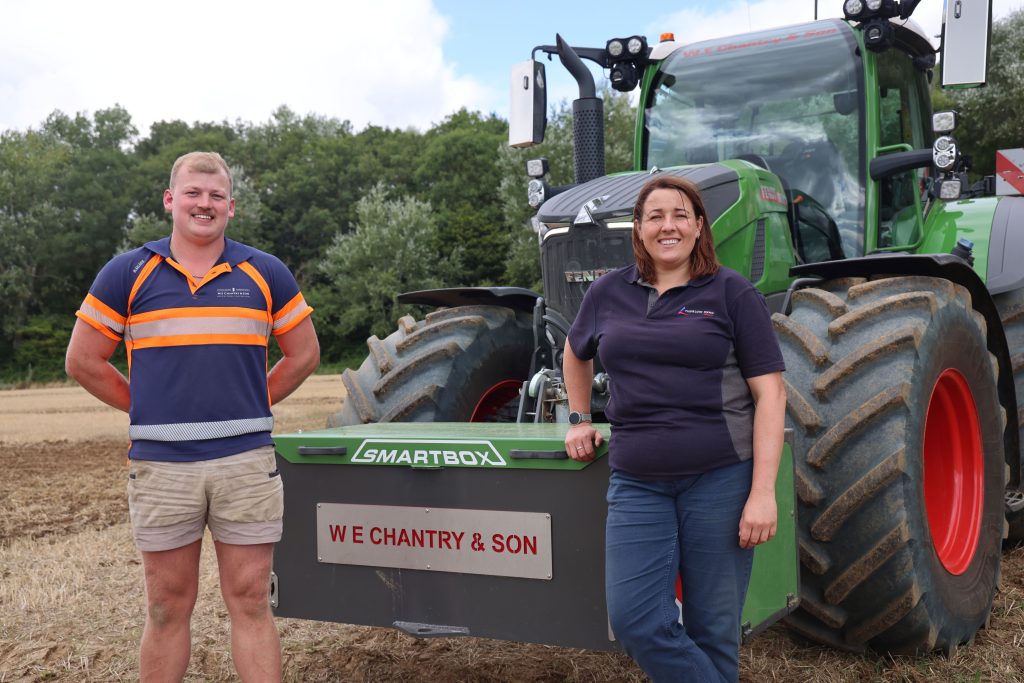 Olly Chantry is pictured with Thurlow Nunn Standen Area Sales Manager, Helen Walker who is based at the dealer’s Melton depot.